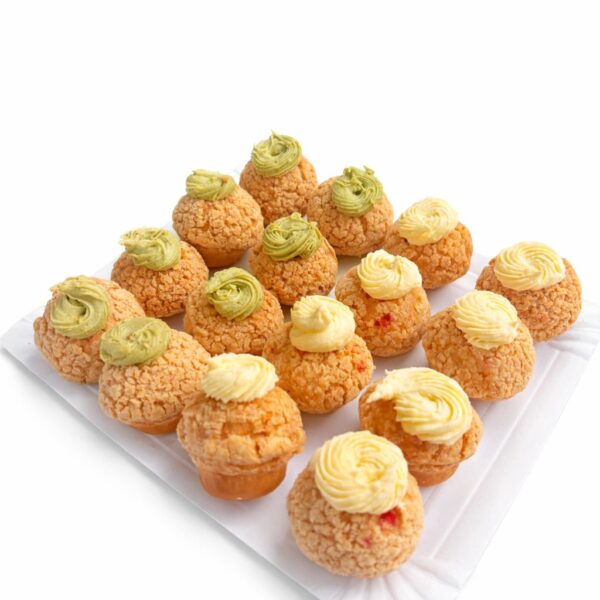 Mini Choux craqueline cu fistic