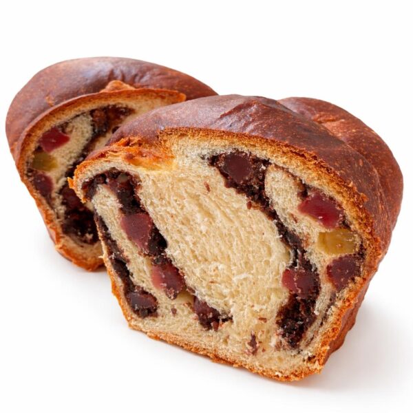 Cozonac cu nuca, cacao si rahat
