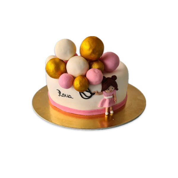 Tort Fetita cu baloane